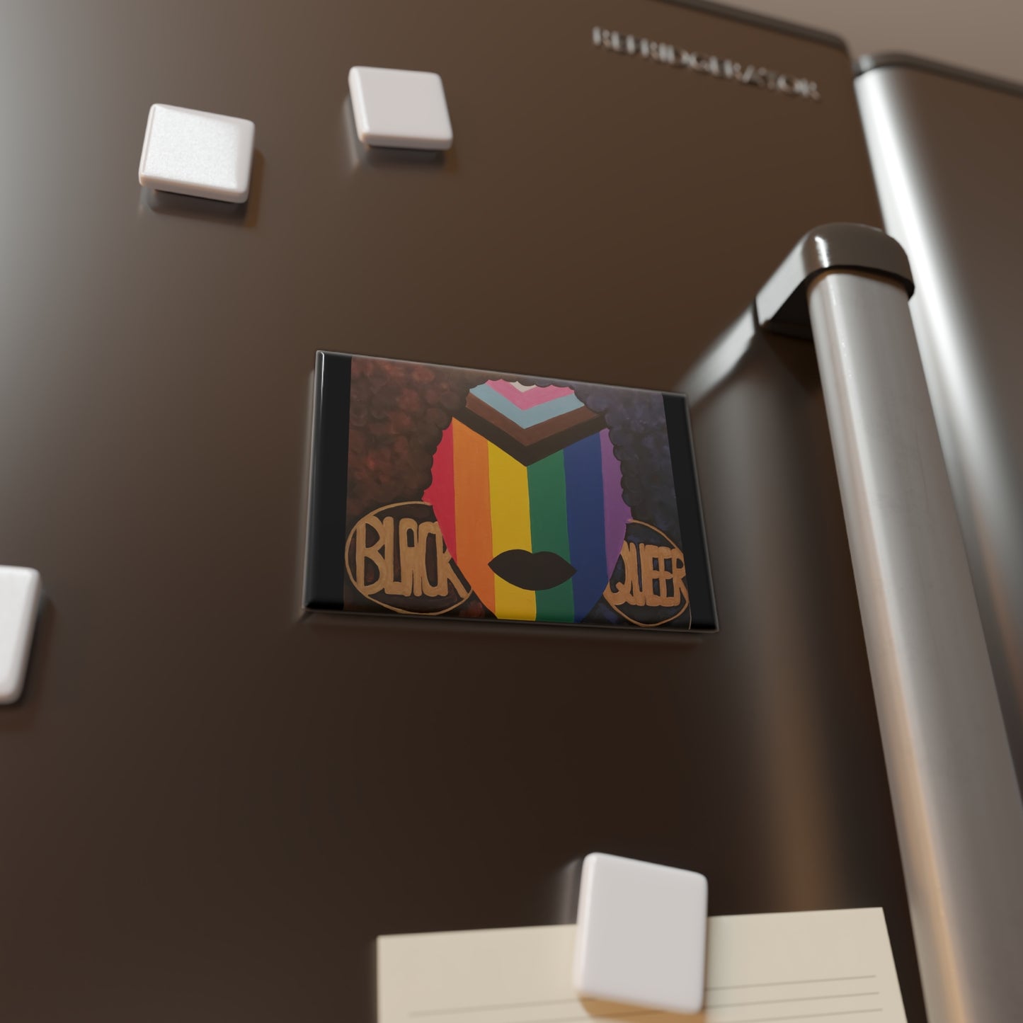 Black and Queer Rectangle Magnets