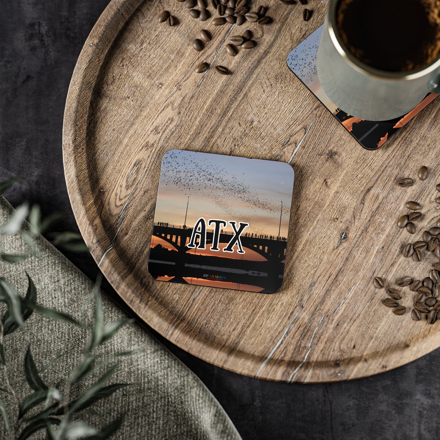 ATX Bat Bridge Coasters