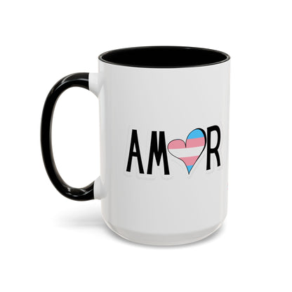 Amor Trans Accent Coffee Mug