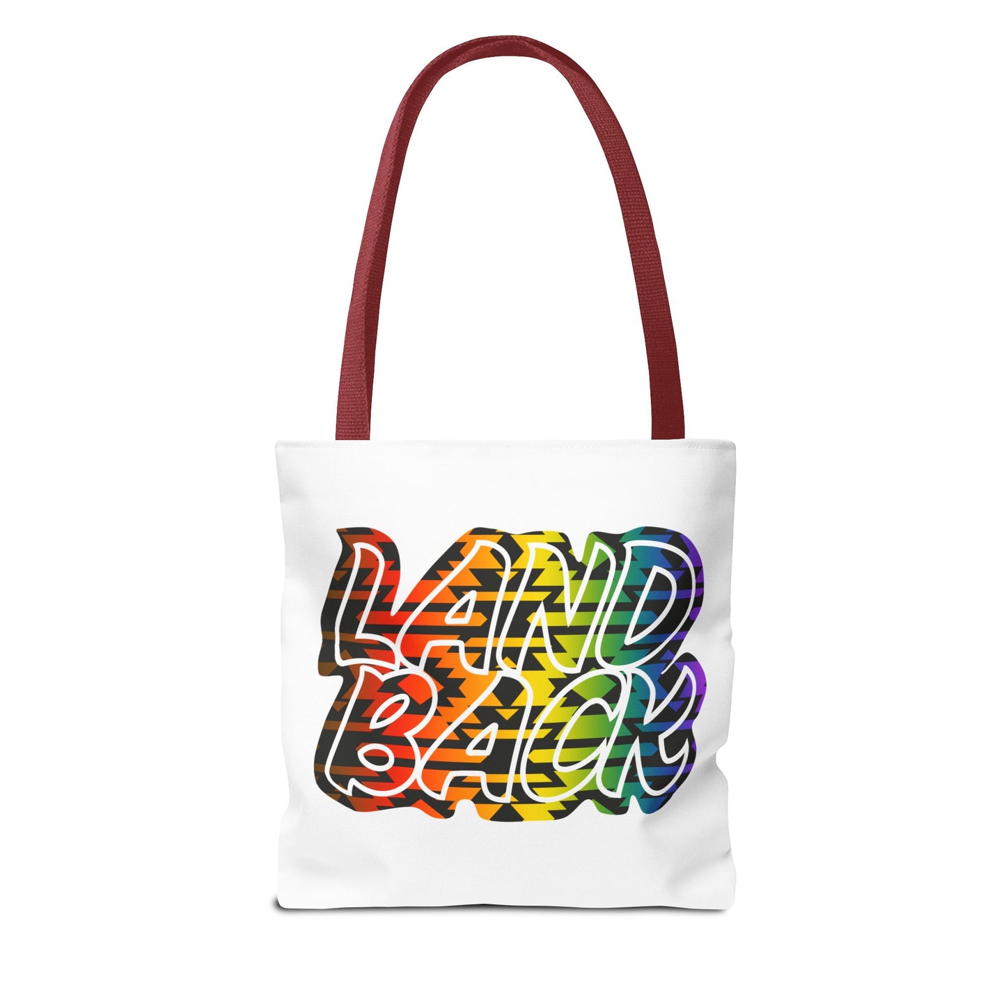 Land Back Motif Tote Bag
