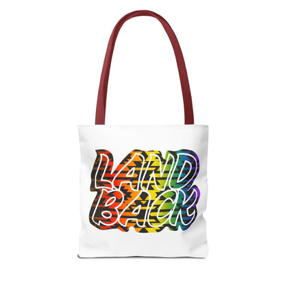 Land Back Motif Tote Bag