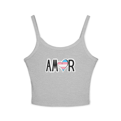 Amor Trans Spaghetti Strap Tank Top