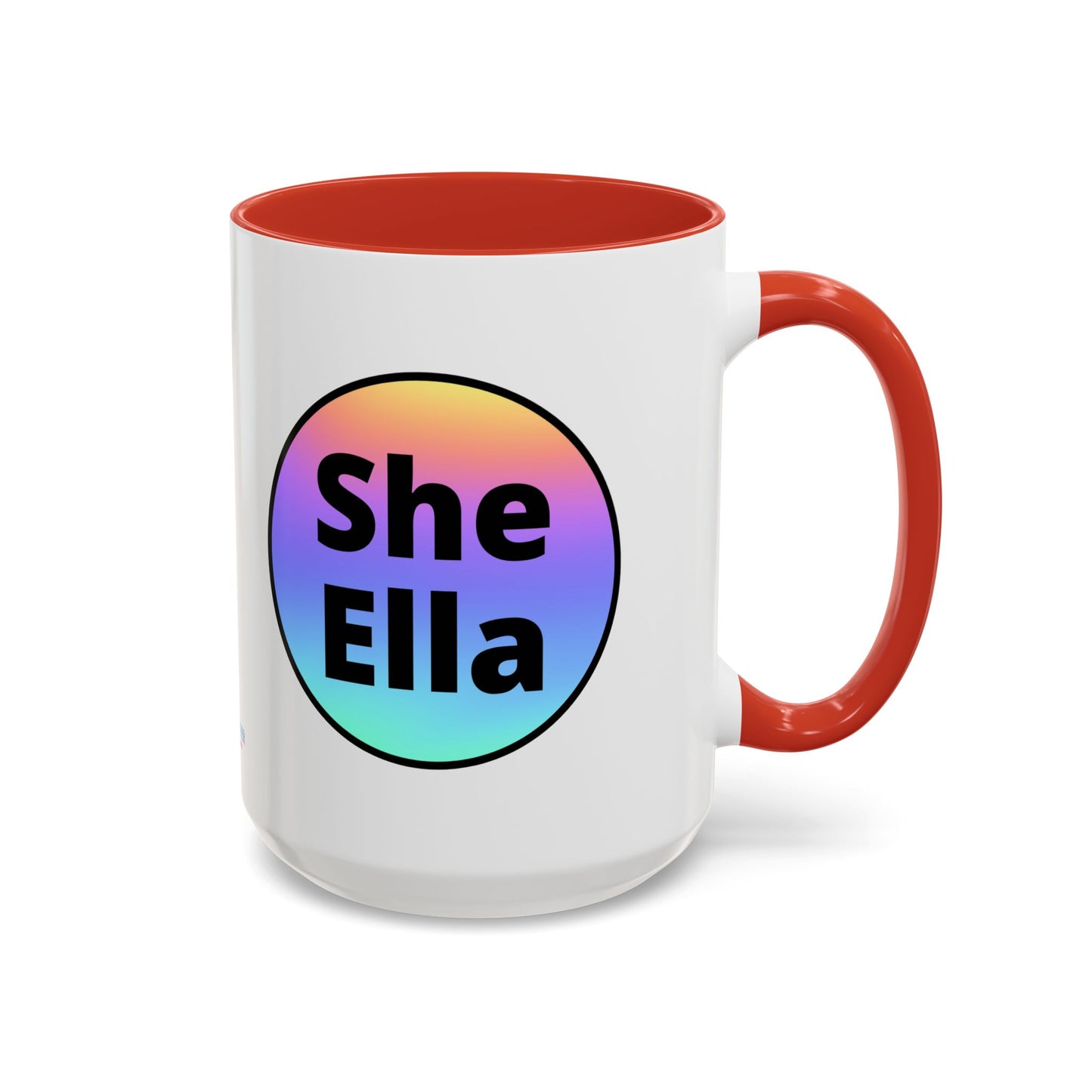 She/Ella  Rainbow Coffee Mug