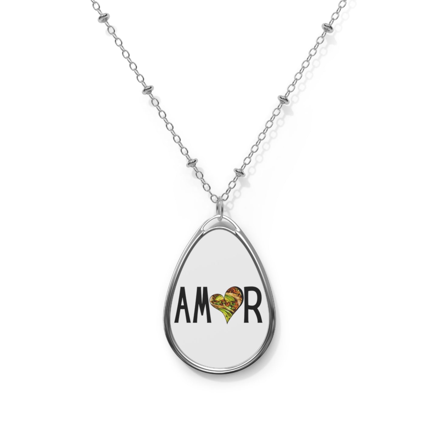 Amor Taco Oval Necklace