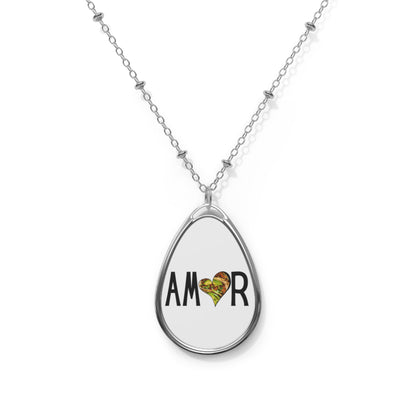 Amor Taco Oval Necklace