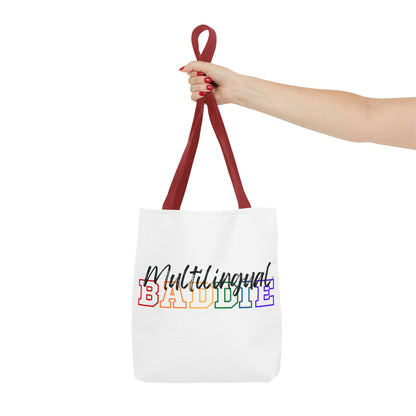 Multilingual Baddie Tote Bag