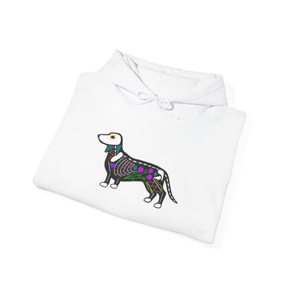 Dia de los Muertos Dachshaund Hooded Sweatshirt