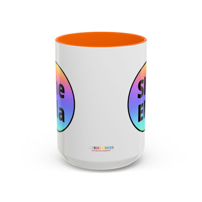 She/Ella  Rainbow Coffee Mug