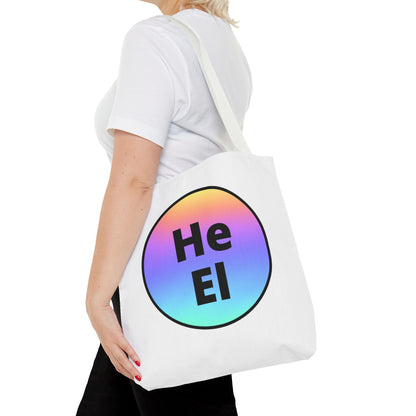 He / El Rainbow Tote Bag