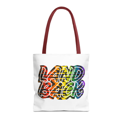 Land Back Motif Tote Bag