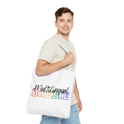 Multilingual Baddie Tote Bag