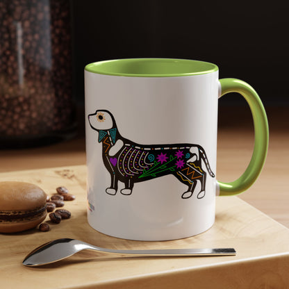 Dia de los Muertos Dachshaund Coffee Mug