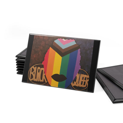 Black and Queer Rectangle Magnets