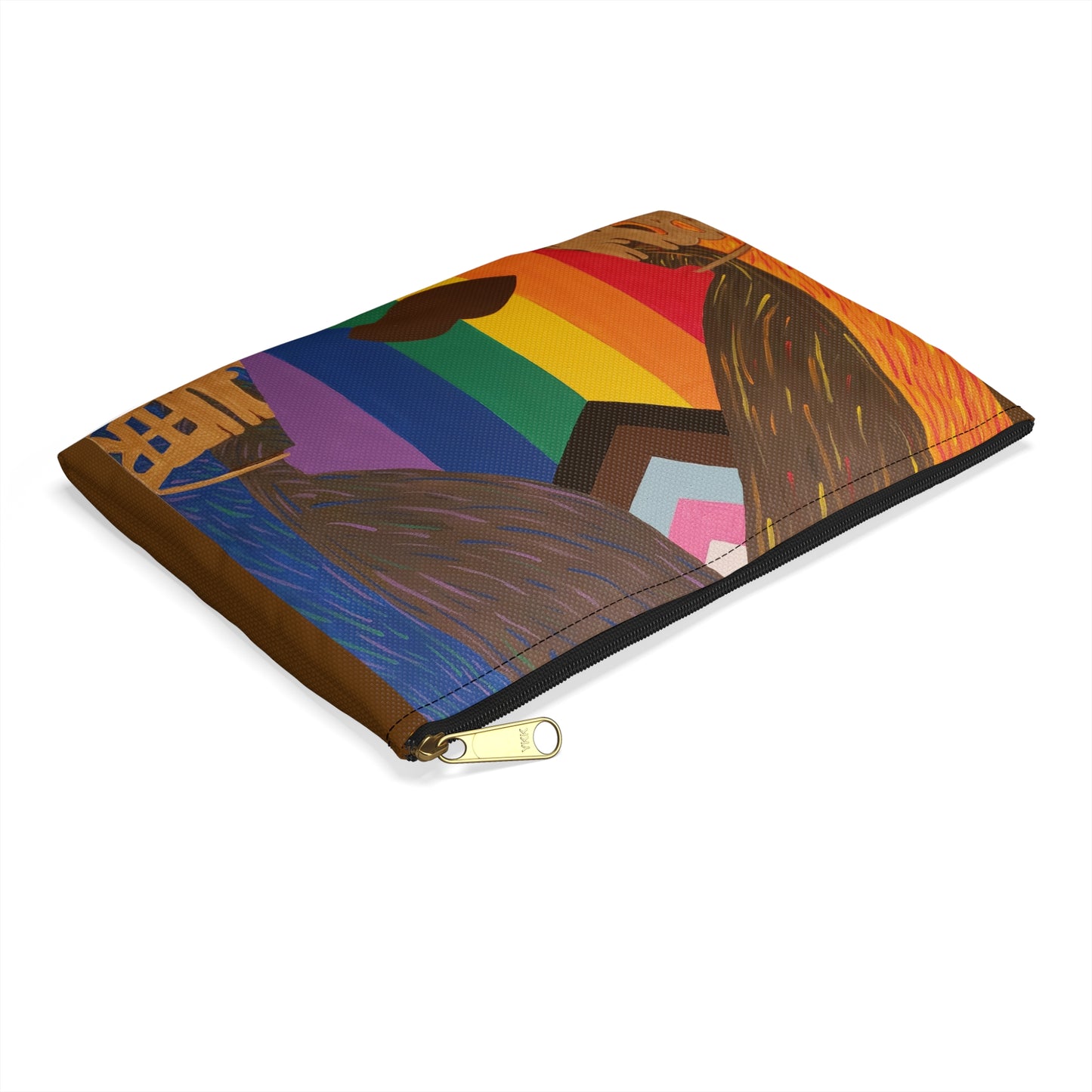 Brown and Queer Accessory Pouch