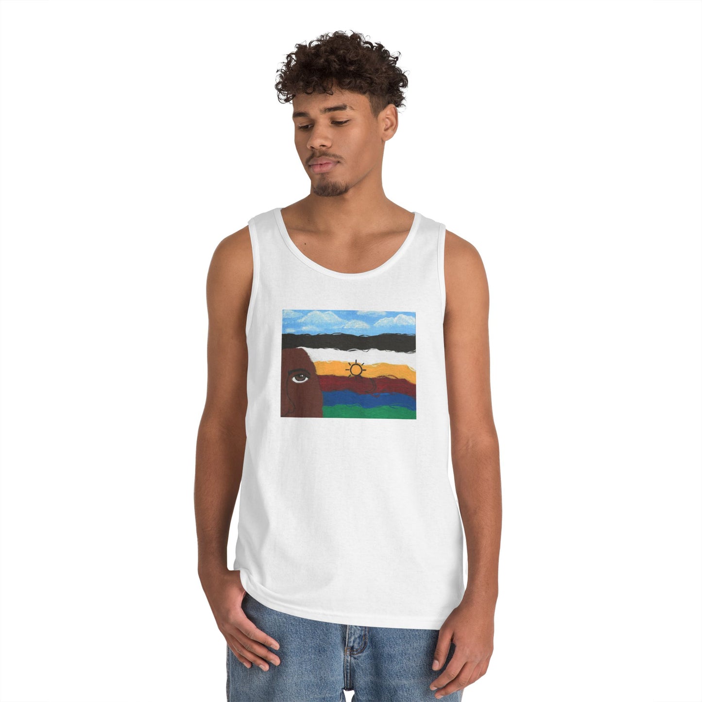 2Spirit Flag Heavy Cotton Tank Top