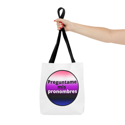 Preguntame mis Pronombres GenderFluid Tote Bag