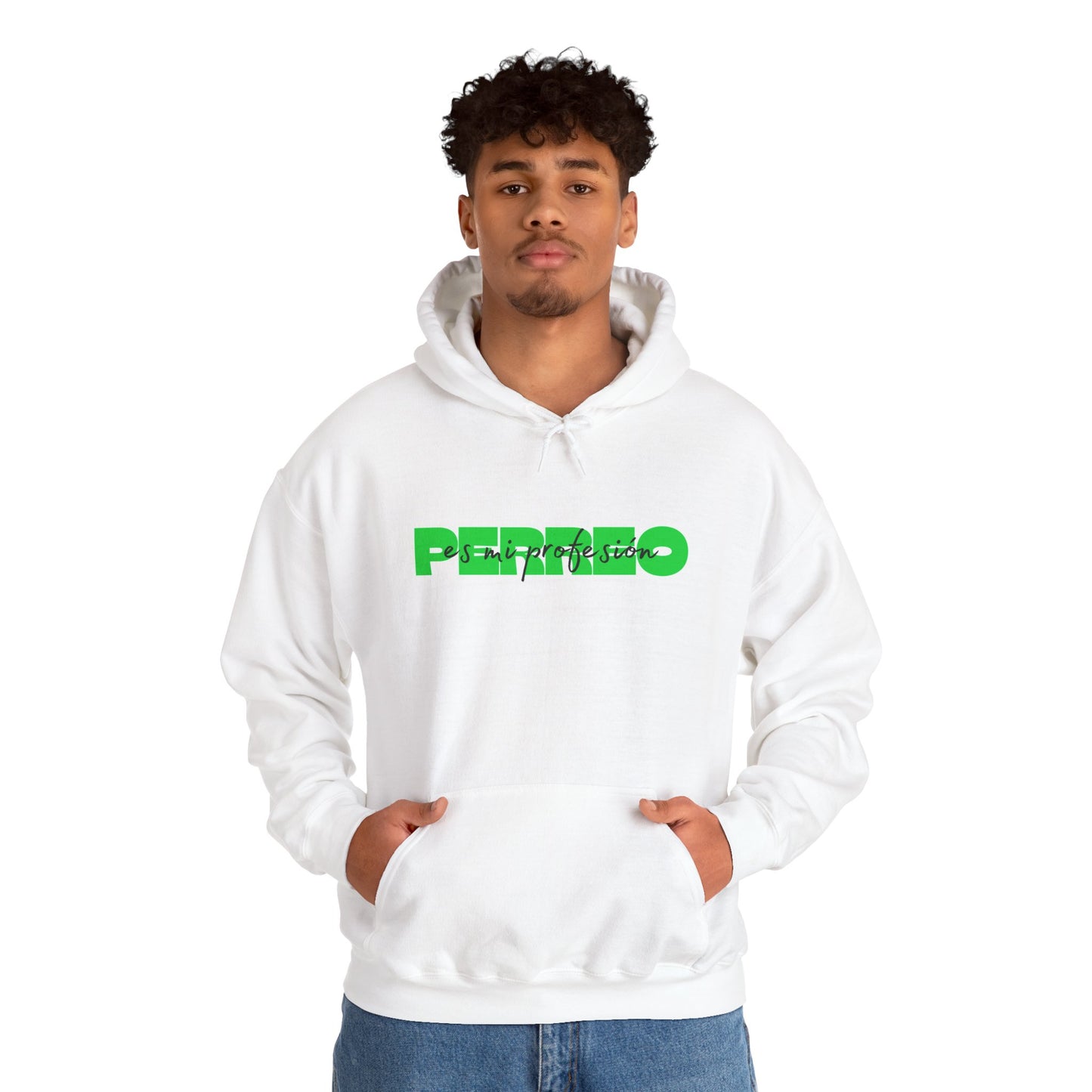 Perreo Es Mi Profesion - Green Hooded Sweatshirt