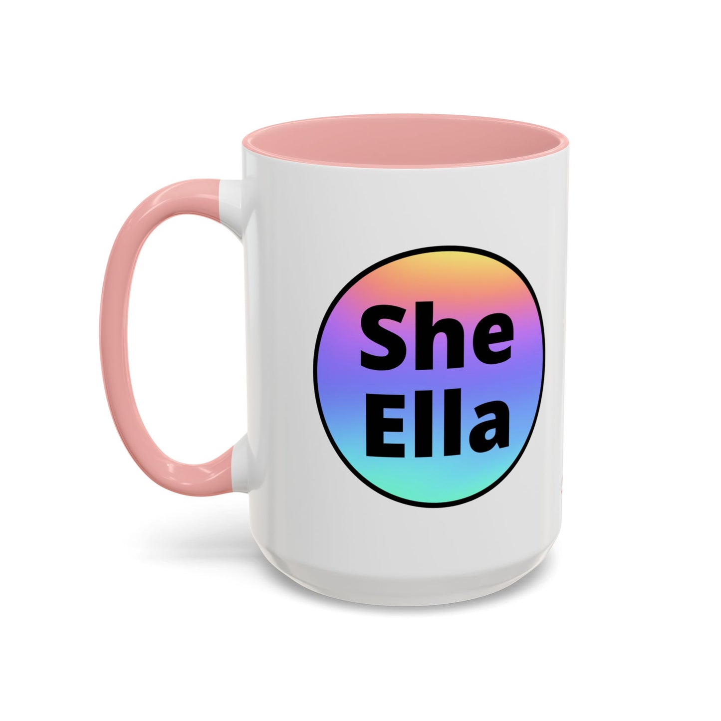 She/Ella  Rainbow Coffee Mug