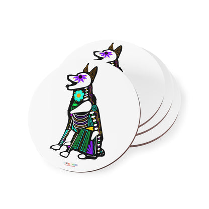 Dia de los Muertos German Shepard Coasters