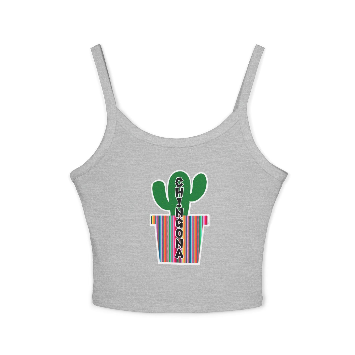 Chingona Cacti Spaghetti Strap Tank Top