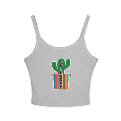 Chingona Cacti Spaghetti Strap Tank Top