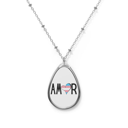 Amor Trans Oval Necklace