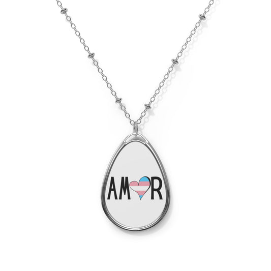 Amor Trans Oval Necklace