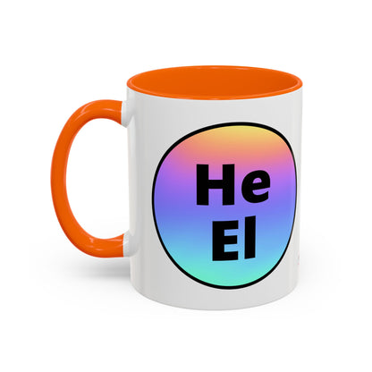 He / El Rainbow Coffee Mug