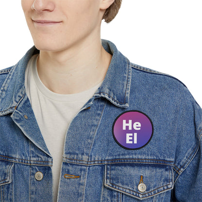 He/El Bi Iron-On Patch