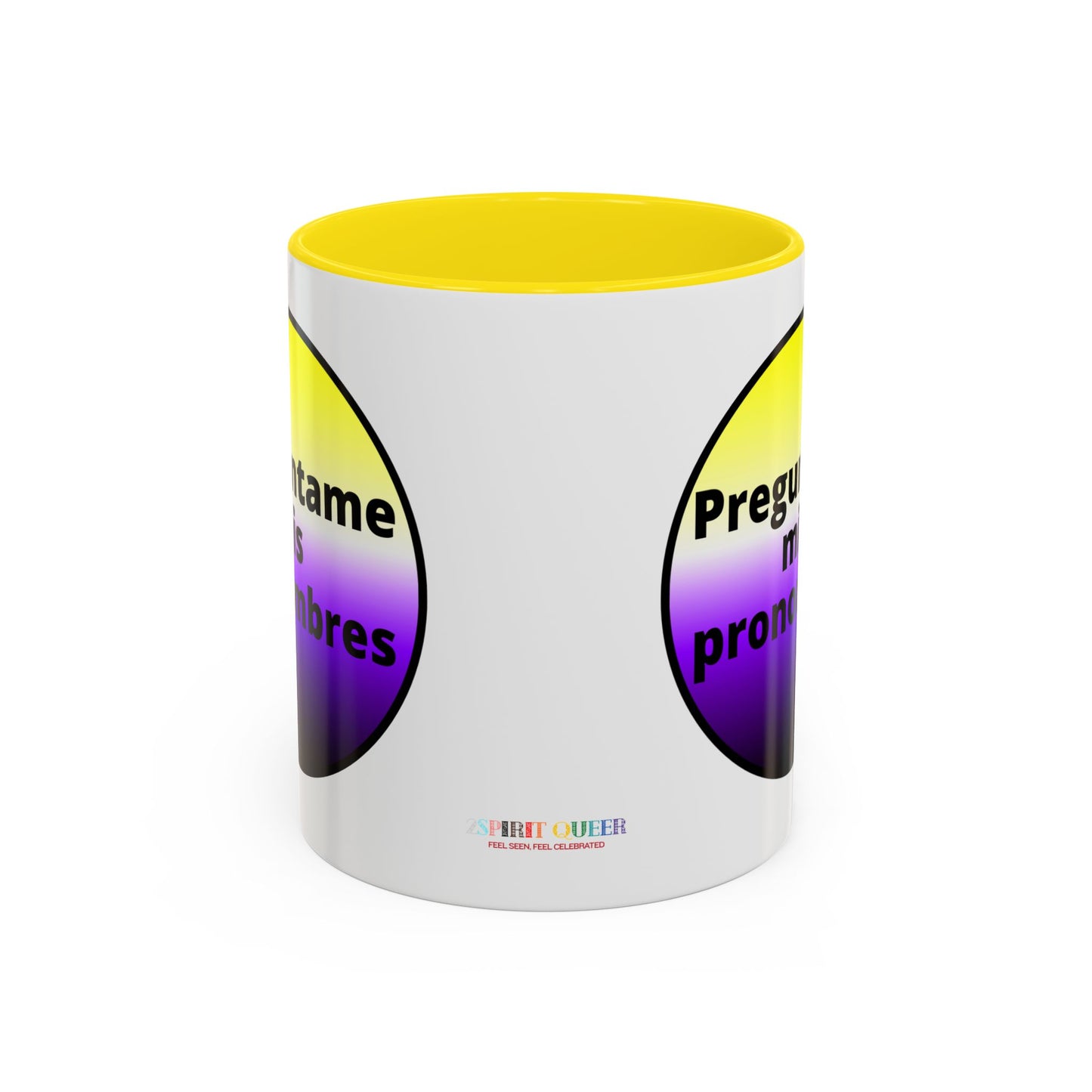 Preguntame mis Pronombres NonBinary Coffee Mug