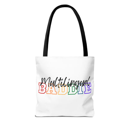 Multilingual Baddie Tote Bag