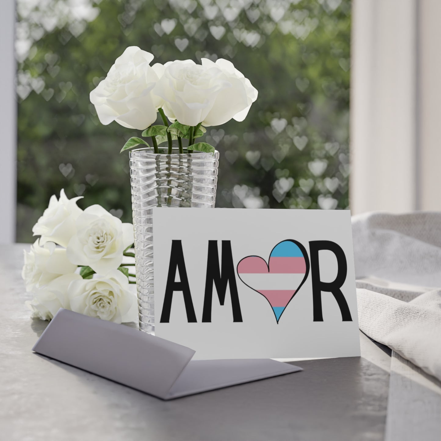 Amor Trans Greeting Cards