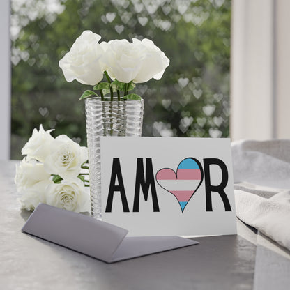 Amor Trans Greeting Cards