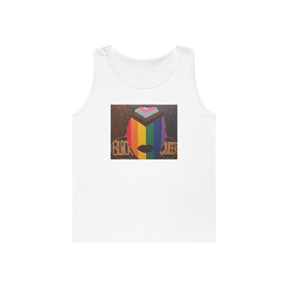 Black and Queer Heavy Cotton Tank Top