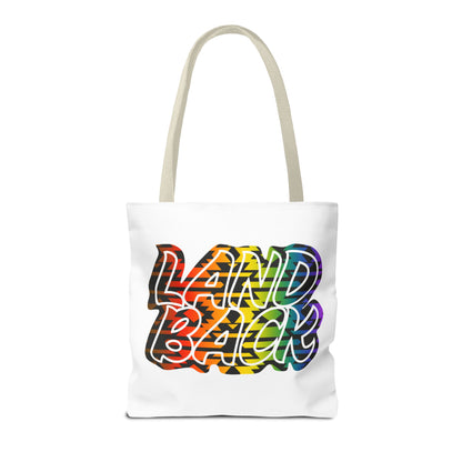 Land Back Motif Tote Bag