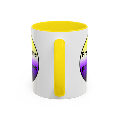 Preguntame mis Pronombres NonBinary Coffee Mug