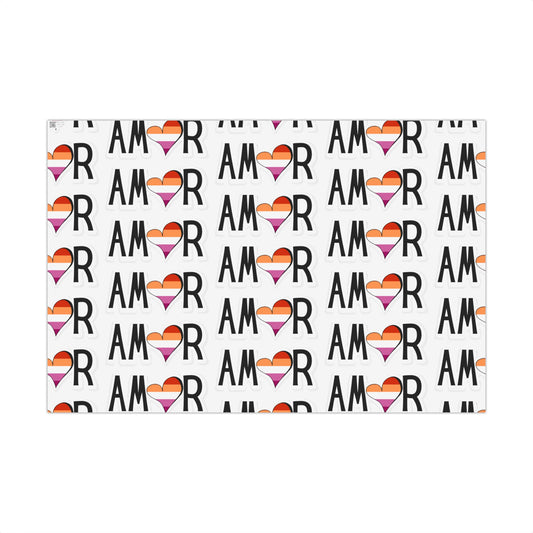 Amor Lesbian Gift Wrap Papers