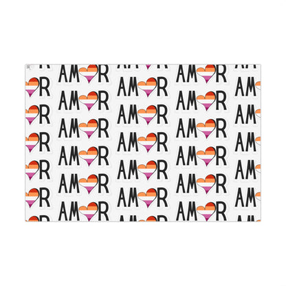 Amor Lesbian Gift Wrap Papers