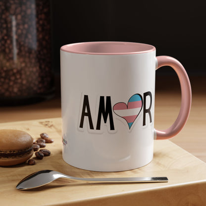 Amor Trans Accent Coffee Mug