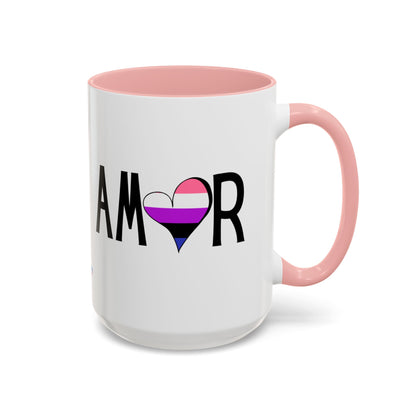 Amor Genderfluid Accent Coffee Mug