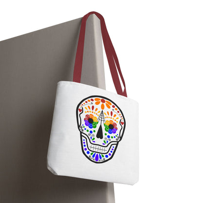 Queer Sugar Skull Tote Bag