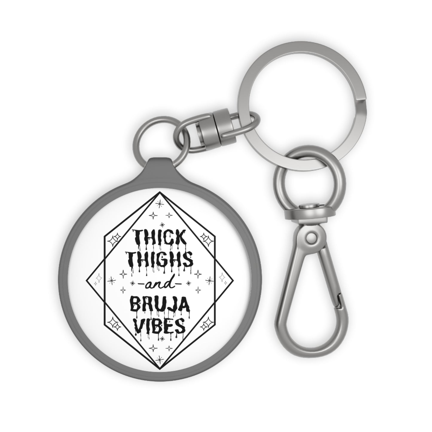 Thick Thighs Bruja Vibes Keyring Tag