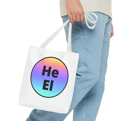 He / El Rainbow Tote Bag