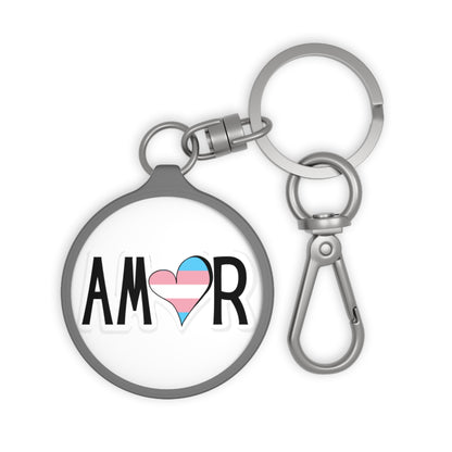 Amor Trans Keyring Tag