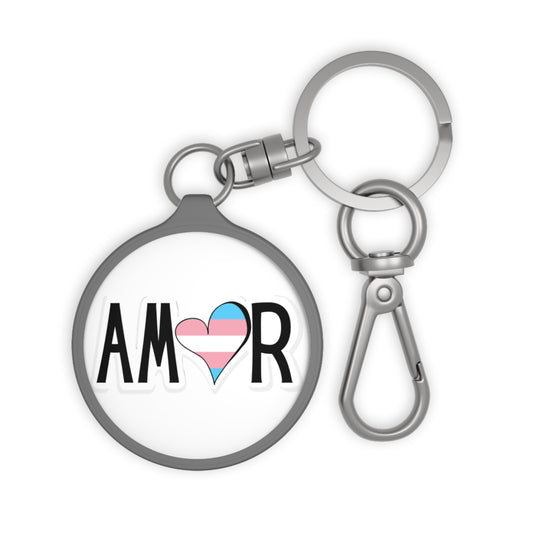 Amor Trans Keyring Tag
