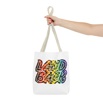 Land Back Motif Tote Bag