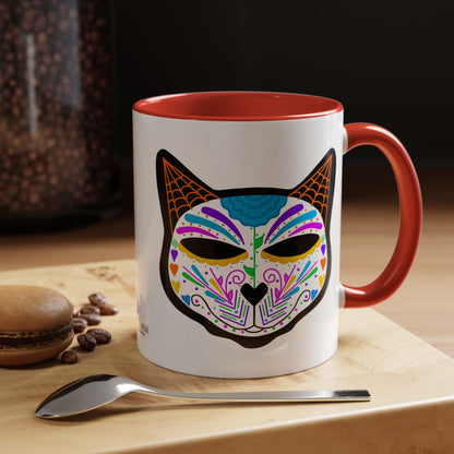 Dia de los Muertos Cat Coffee Mug