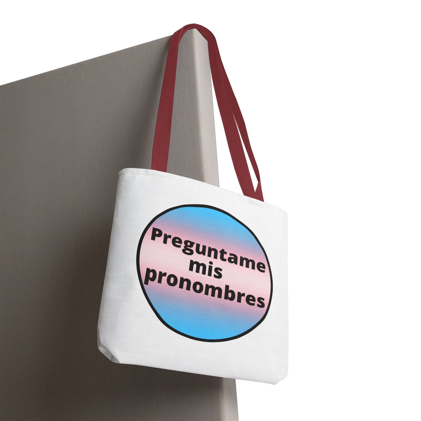 Preguntame mis Pronombres Trans Tote Bag