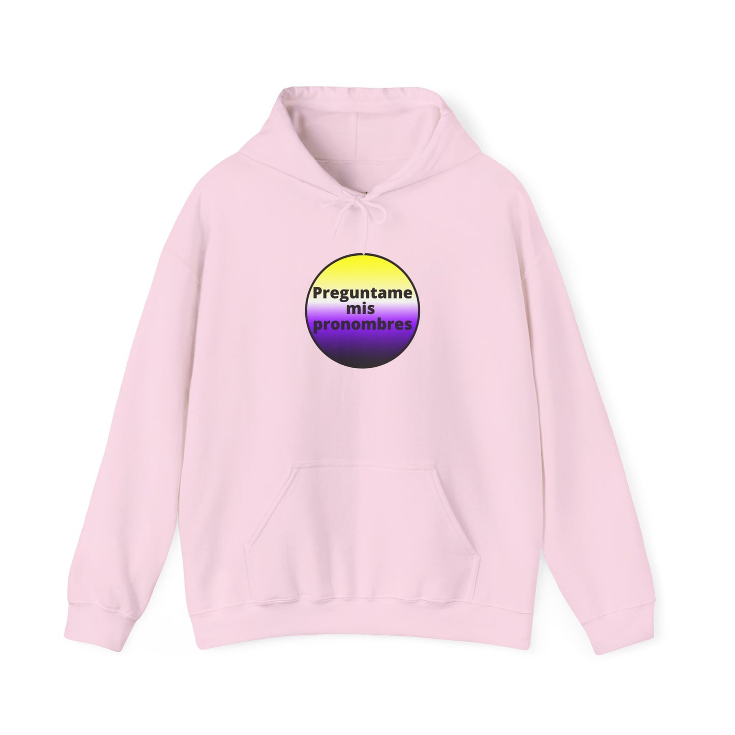 Preguntame mis Pronombres - NonBinary Hooded Sweatshirt