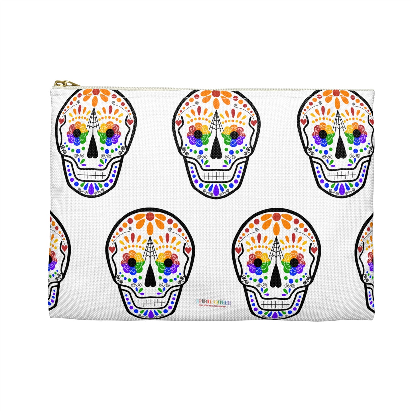 Queer Sugar Skull Accessory Pouch